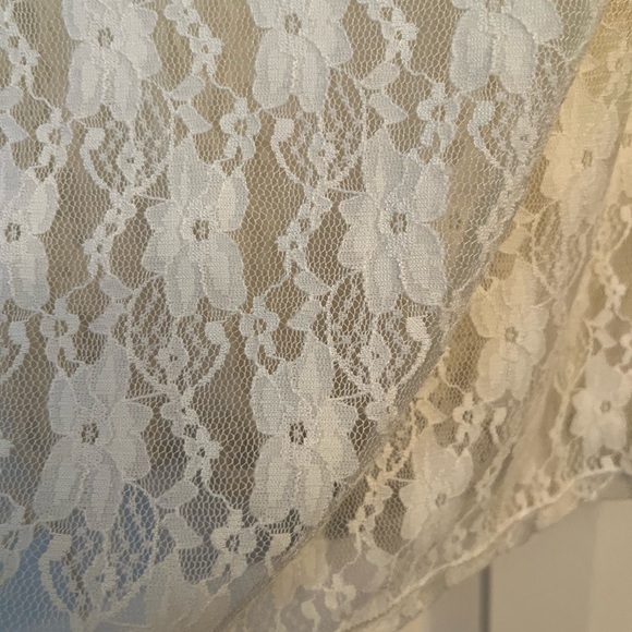 Express Blouse Beige transparent Size M - Picture 4 of 8